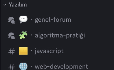 Developmert Discord kanalları