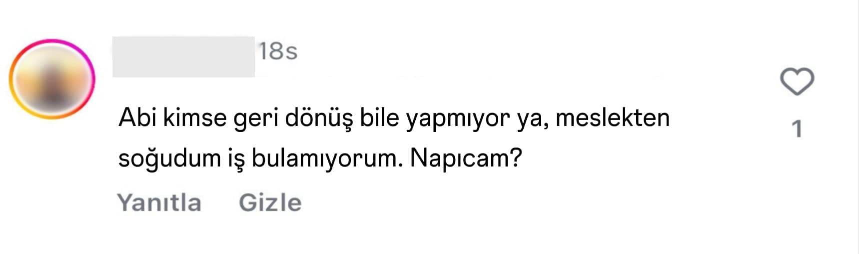 Instagram yorum